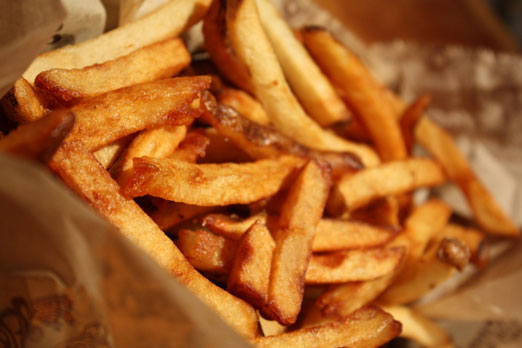 delicious fries at bareburger