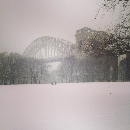 Snowy Hellgate Bridge, submitted by Sabrina Khan