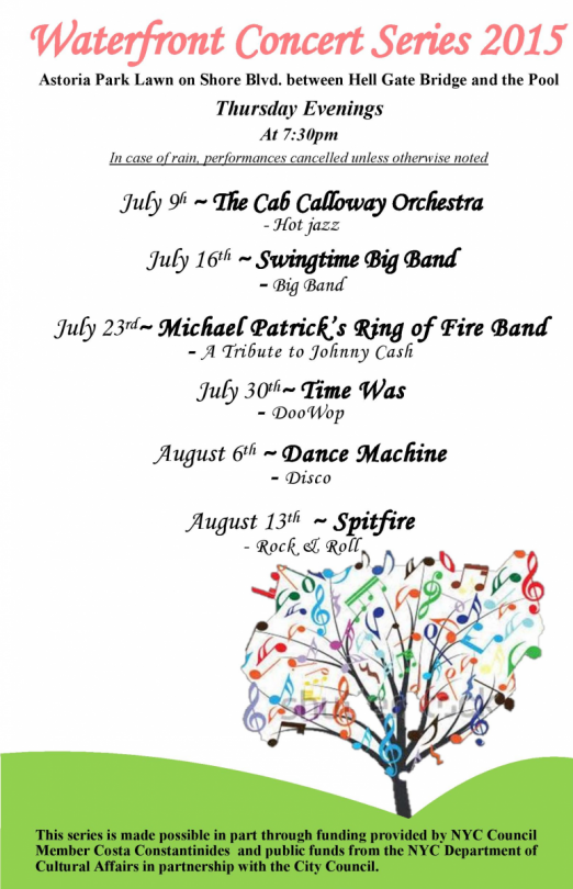 Waterfront Concert Series 2015