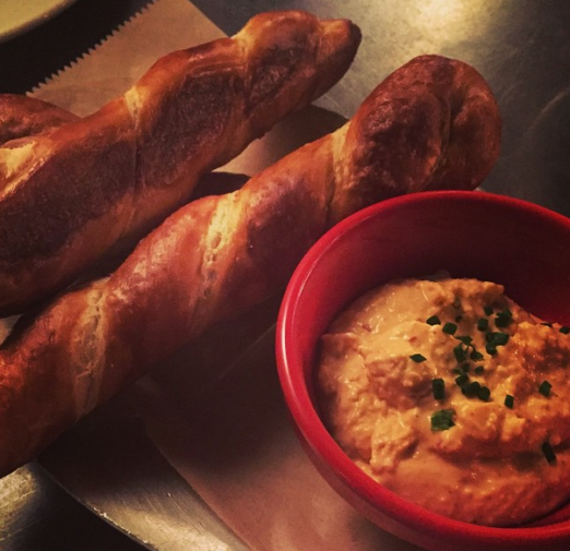 Soft pretzels and cheese: a match made in heaven.