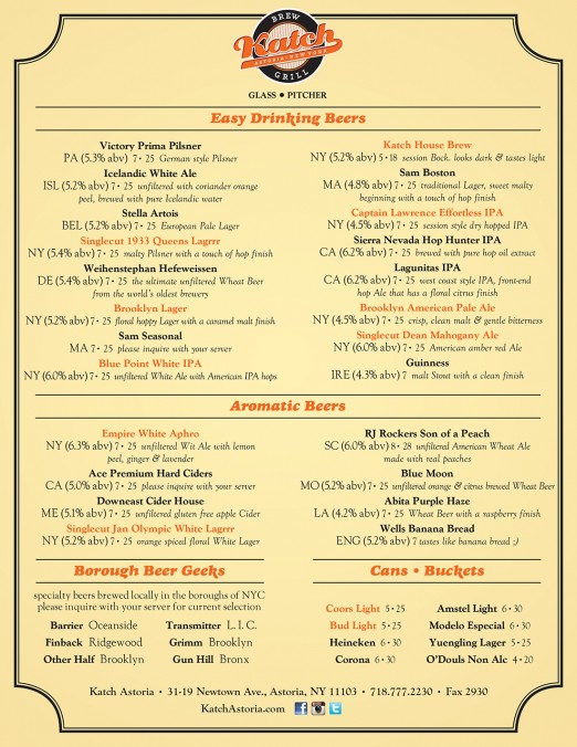 Katch_Beer_Menu_Astoria